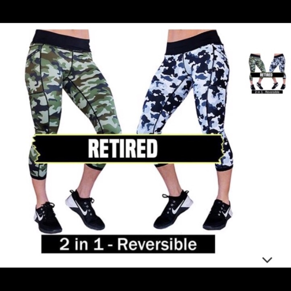 CVG Reversible Camo Capri Leggings XL